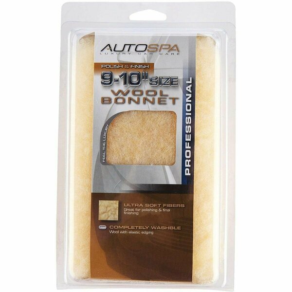 Auto Spa 9in. To 10in. Washable Wool Polishing Bonnet 40405AS